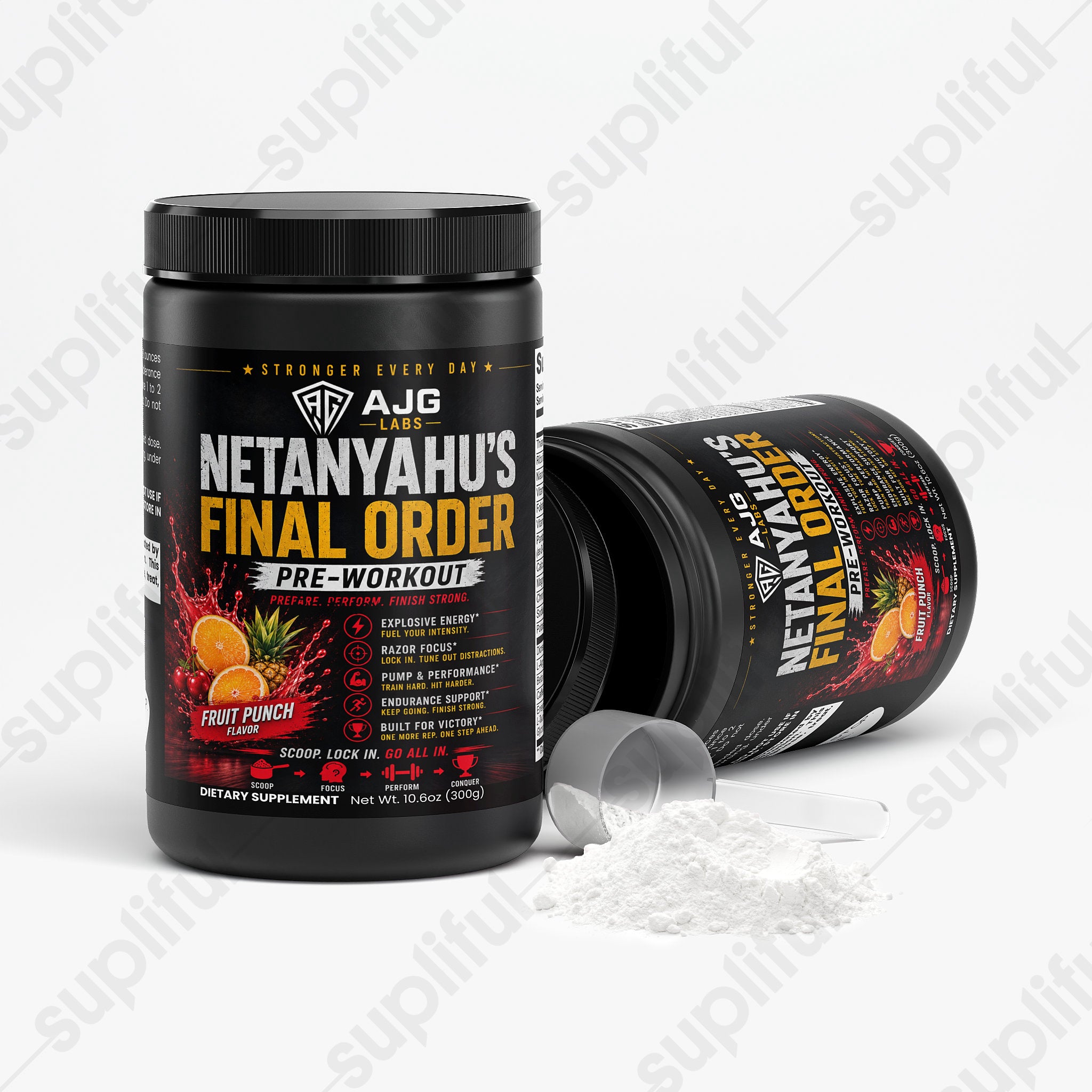NETANYAHU'S FINAL ORDER Pre-Workout Powder (Fruit Punch)
