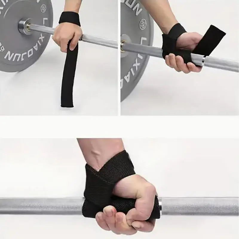 Weight Lifting Wrist Straps & Hand Grip Wrap Gym Equipment